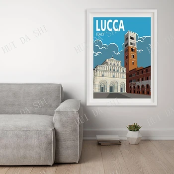 Lucca Plakat Italien Væg Kunst Print | Væg Kunst | Vintage Art Print | Kunst | Home Decor Gave Idé